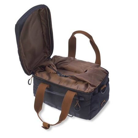 Basil Miles Trunkbag 7L MIK 2.0 Bagagedragertas Black Brown