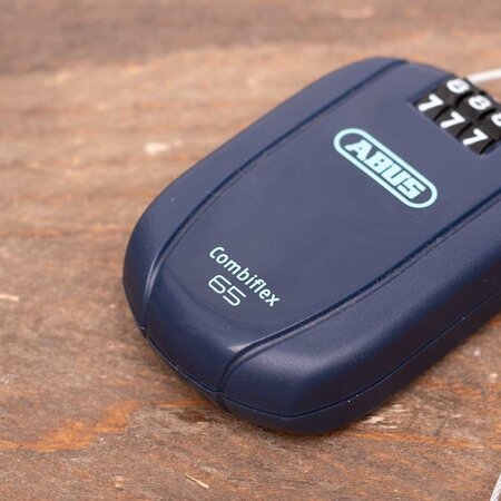 ABUS Kabelslot Combiflex Stopover 65 Midnight Blue - Met cijfercode - Oprolbaar