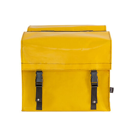 Beck Dubbele fietstas Nostalgic 52L Yellow