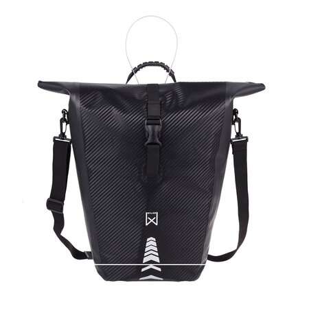 Willex Enkele fietstas Carbonite 25L Zwart