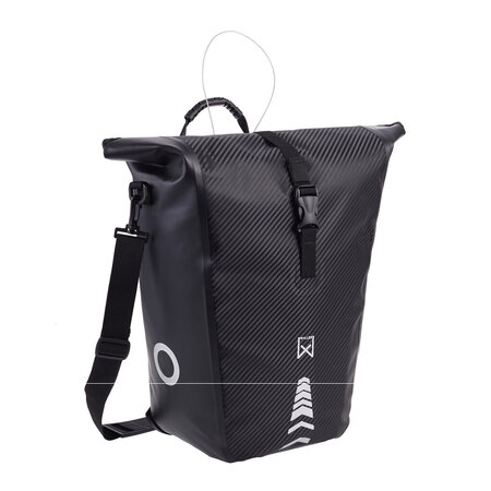 Willex Enkele fietstas Carbonite 25L Zwart