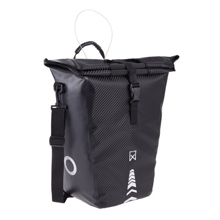 Willex Enkele fietstas Carbonite 25L Zwart