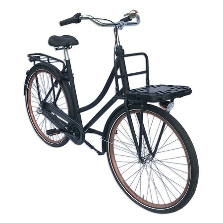 Plates 4 Bikes Afneembare Fietskrat Kunststof 32L Rood/Zwart