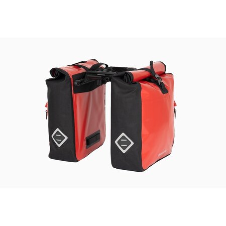 AtranVelo Enkele fietstassen Travel AVS 34L Rood/Zwart - Set van twee tassen