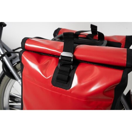 AtranVelo Enkele fietstassen Travel AVS 34L Rood/Zwart - Set van twee tassen