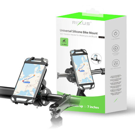 Rixus Universele Siliconen Telefoonhouder RXHB61 Zwart