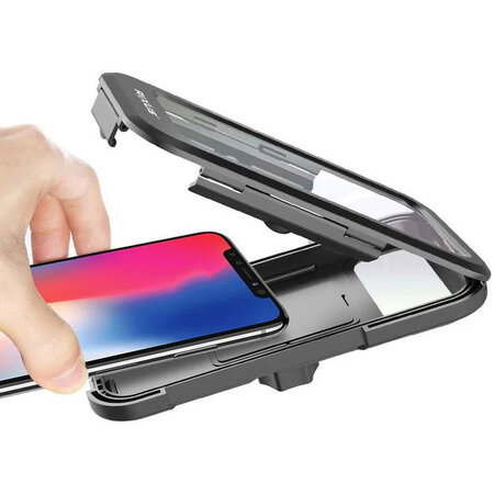 Rixus Waterdichte Telefoonhouder RXHM52 <6.7" Zwart