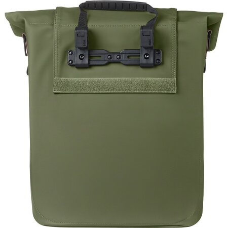 Basil Enkele fietstas City Shopper MIK Hooks 16L Moss Green