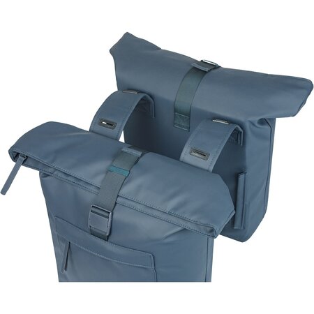 Basil Dubbele fietstas Brooklyn 41L Marineblauw