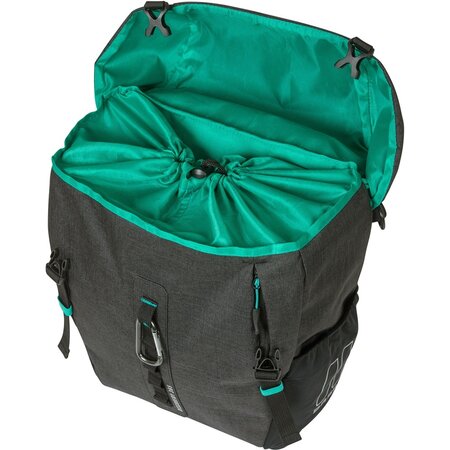 Basil Enkele fietstas Discovery 365D M MIK Hooks 9L Zwart Melee