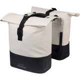 Basil Dubbele Fietstas Cove MIK 2.0 28-32L Wit/Zwart