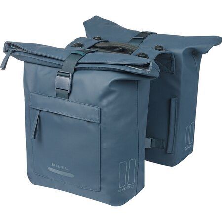 Basil Dubbele fietstas Brooklyn MIK 2.0 41L Marineblauw