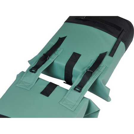 Basil Dubbele Fietstas Cove 28-32L Zilvergroen/Zwart