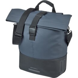 Basil Enkele fietstas Cove Shopper MIK Hooks 16L Marineblauw/Zwart