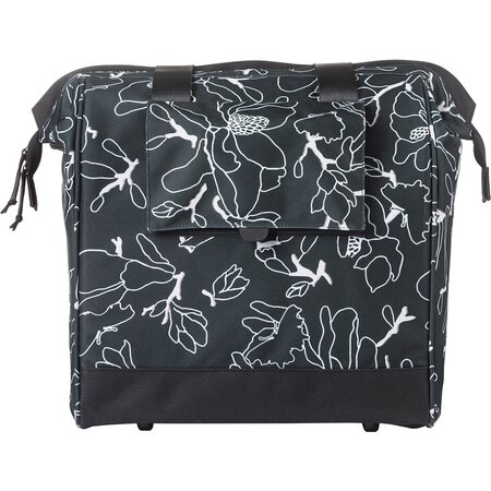 Basil Grand Flower Fietsshopper MIK Hooks 23L Zwart