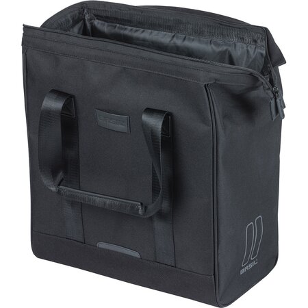 Basil Grand Fietsshopper MIK Hooks 23L Zwart