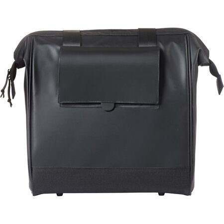Basil Grand Tarpaulin Fietsshopper MIK Hooks 23L Zwart