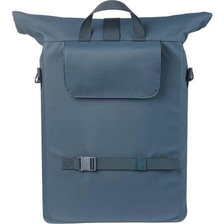 Basil Enkele fietstas Brooklyn MIK Hooks 17L Marineblauw