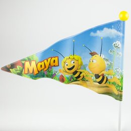 Studio 100 accessoires voor de kinderfiets Fietsvlag Maya Wit/Geel