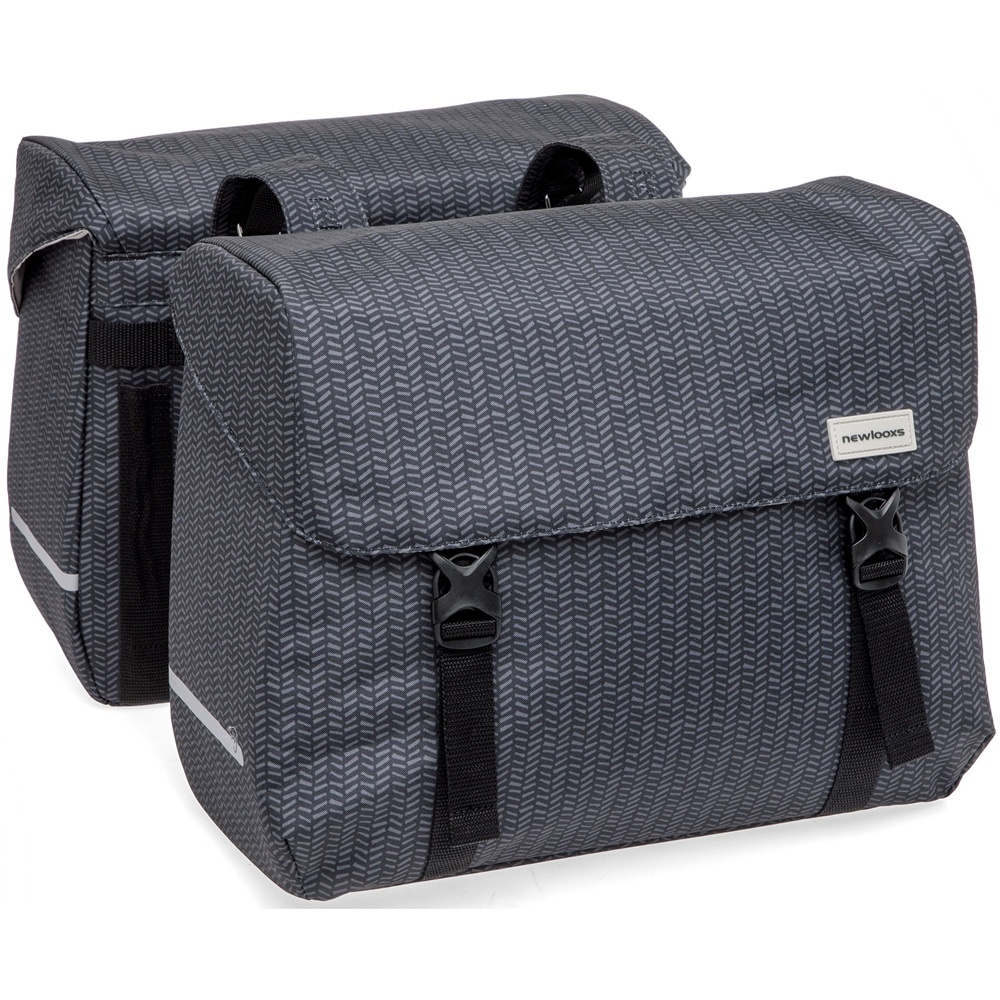 New Looxs Dubbele fietstas Mondi Joy Double 38L Nima Black