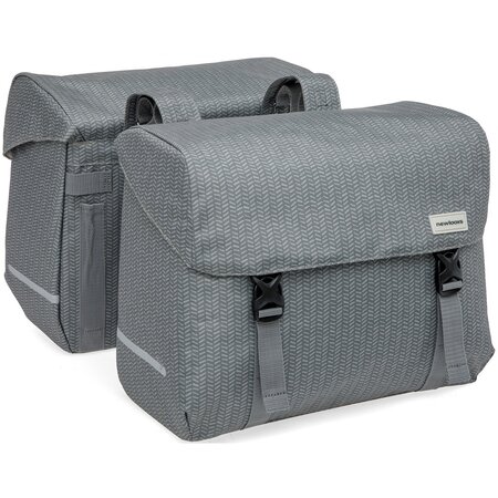 New Looxs Dubbele fietstas Mondi Joy Double 38L Nima Grey