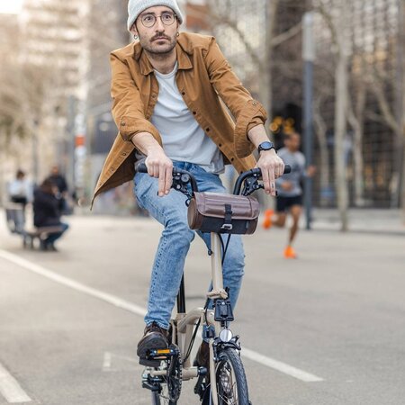 Shad Stuurtas Genuine Bar Bag 3L Brussels Chocolate