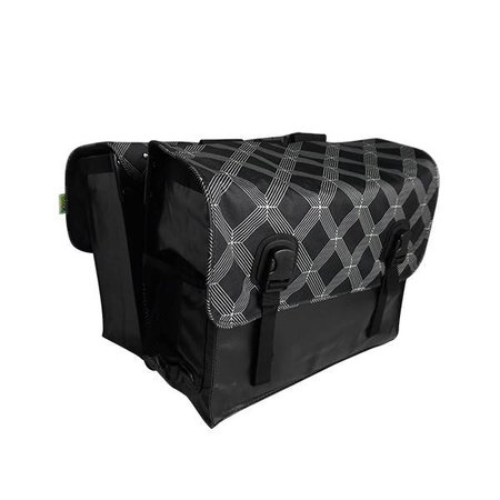 Beck Dubbele fietstas Classic 46L Black Diamonds