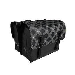 Beck Dubbele fietstas Classic 46L Black Diamonds