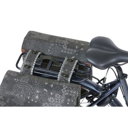 Basil Dubbele Fietstas Bohème MIK 2.0 32L Charcoal