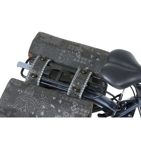 Basil Dubbele Fietstas Bohème MIK 2.0 32L Charcoal
