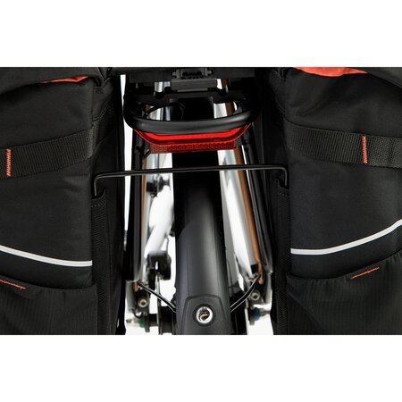 New Looxs Dubbele Fietstas Vigo Double MIK 2.0 37L Zwart/Oranje