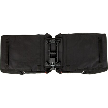 New Looxs Dubbele Fietstas Vigo Double MIK 2.0 37L Zwart/Oranje