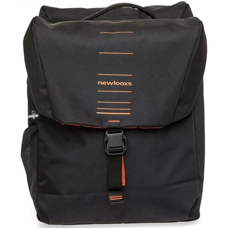 New Looxs Dubbele Fietstas Vigo Double MIK 2.0 37L Zwart/Oranje