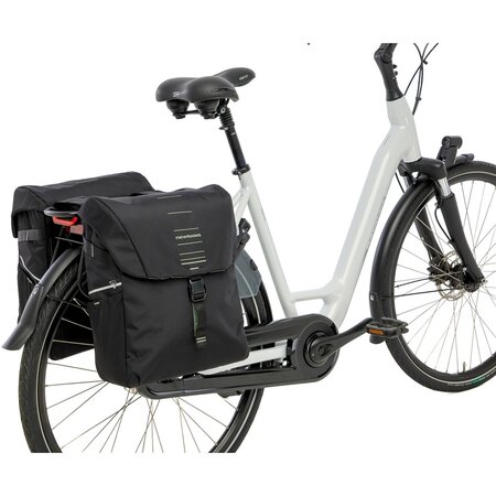 New Looxs Dubbele Fietstas Vigo Double 37L Zwart/Groen