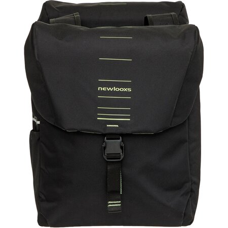 New Looxs Dubbele Fietstas Vigo Double 37L Zwart/Groen