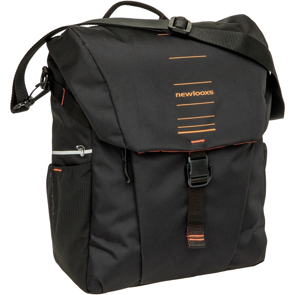 New Looxs Enkele Fietstas Vigo Single 18,5L Zwart/Oranje