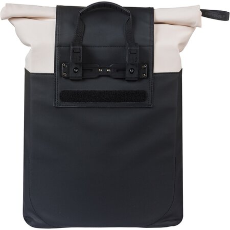 Basil Enkele fietstas Vive Shopper MIK Hooks 15-20L Wit/Zwart