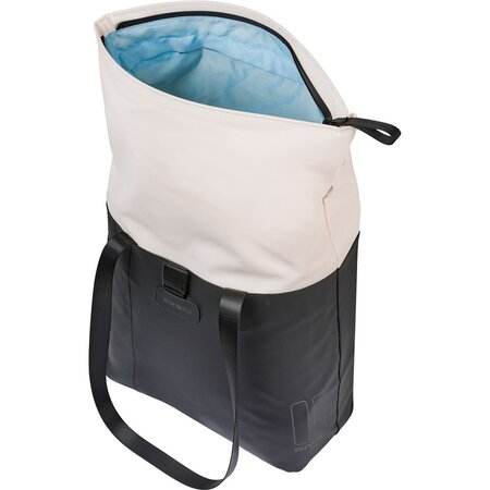 Basil Enkele fietstas Vive Shopper MIK Hooks 15-20L Wit/Zwart