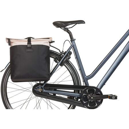 Basil Dubbele Fietstas Vive MIK 2.0 28-35L Wit/Zwart