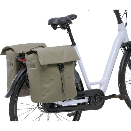 New Looxs Dubbele fietstas Leeds Double MIK 2.0 38L Taupe