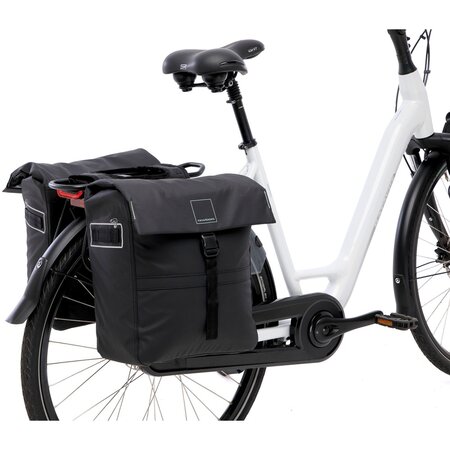 New Looxs Dubbele fietstas Leeds Double 38L Black