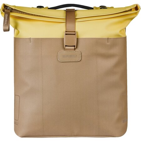 Basil Dubbele Fietstas Vive MIK 2.0 28-35L Zand/Geel