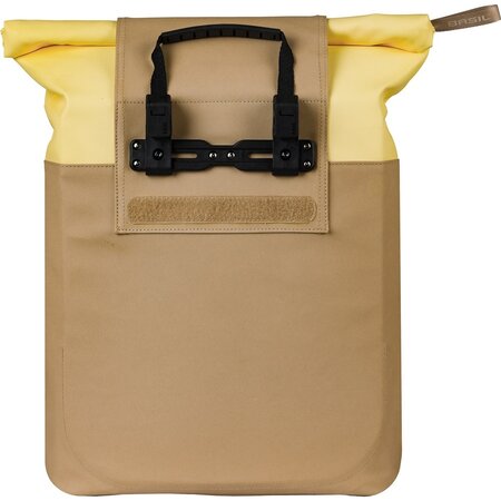 Basil Enkele fietstas Vive Shopper MIK Hooks 15-20L Zand/Geel