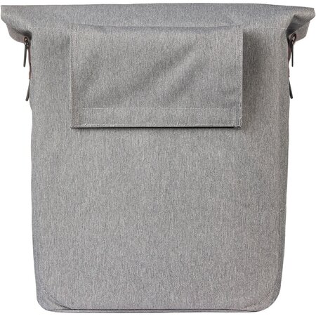Basil Enkele fietstas City Shopper MIK Hooks 16L Grey Melee