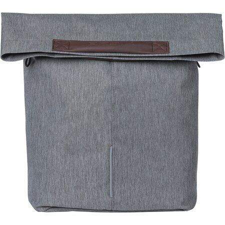 Basil Enkele fietstas City Shopper MIK Hooks 16L Grey Melee