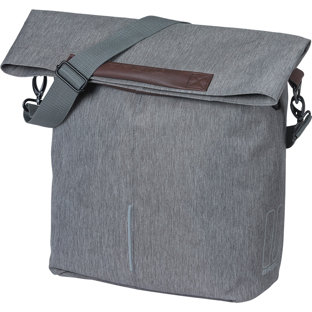 Enkele fietstas City Shopper MIK Hooks 16L Grey Melee