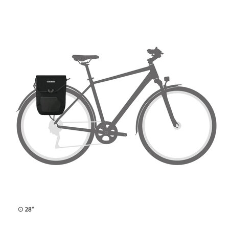 Ortlieb Enkele Fietstas Pedal-Mate QL 2.1 Black 16L