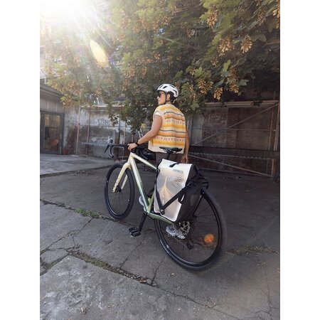 Ortlieb Enkele Fietstas Back-Roller Design Route No. 1 QL 2.1 White/Black 20L