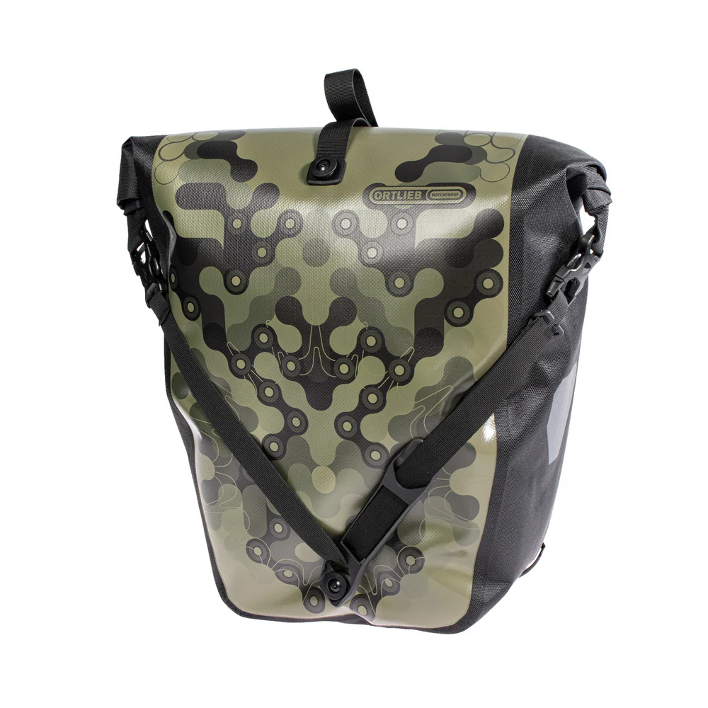 Enkele Fietstas Back-Roller Design Camo Chain QL 2.1 Olive/Black 20L