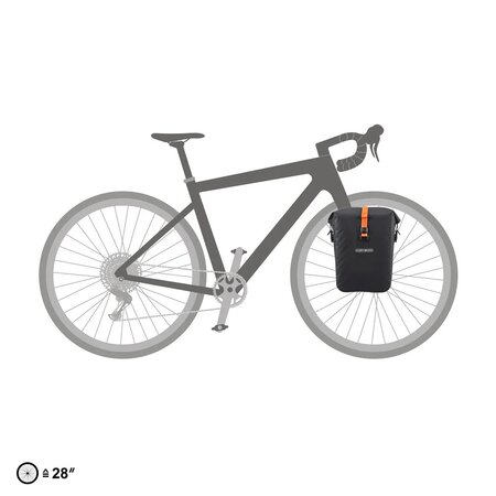 Ortlieb Gravel-Pack QL 2.2 Matzwart 29L - Set van twee tassen